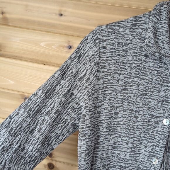 Parsley & Sage Top Womens Medium Gray Button Front Tunic - Picture 4 of 10